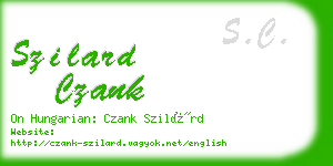 szilard czank business card